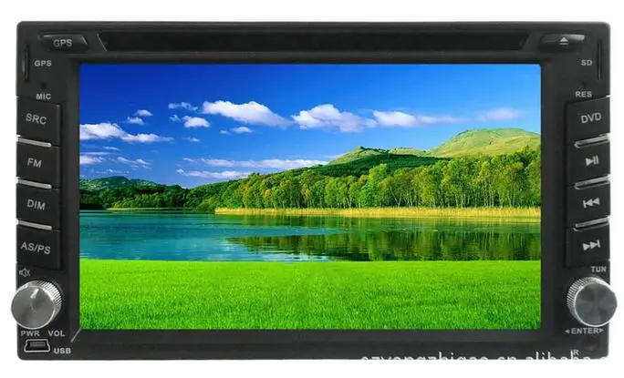 In dash 2 din car radio dvd  with gps bluetooth radio ipod steering wheel control Analog TV  Russian language rear view camera