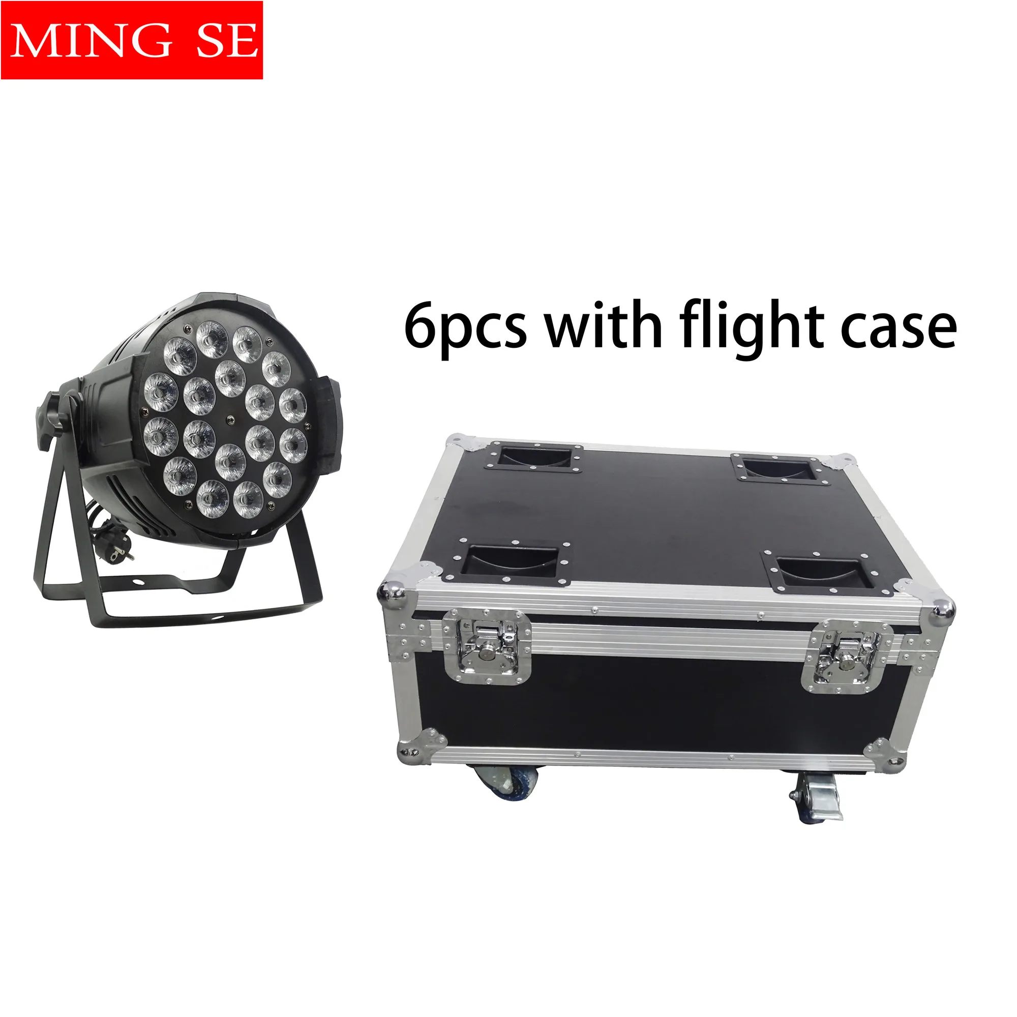 6 шт. 18x12 Вт led Par огни RGBW 4in1led dmx512 Дискотека профессиональная сценическая dj