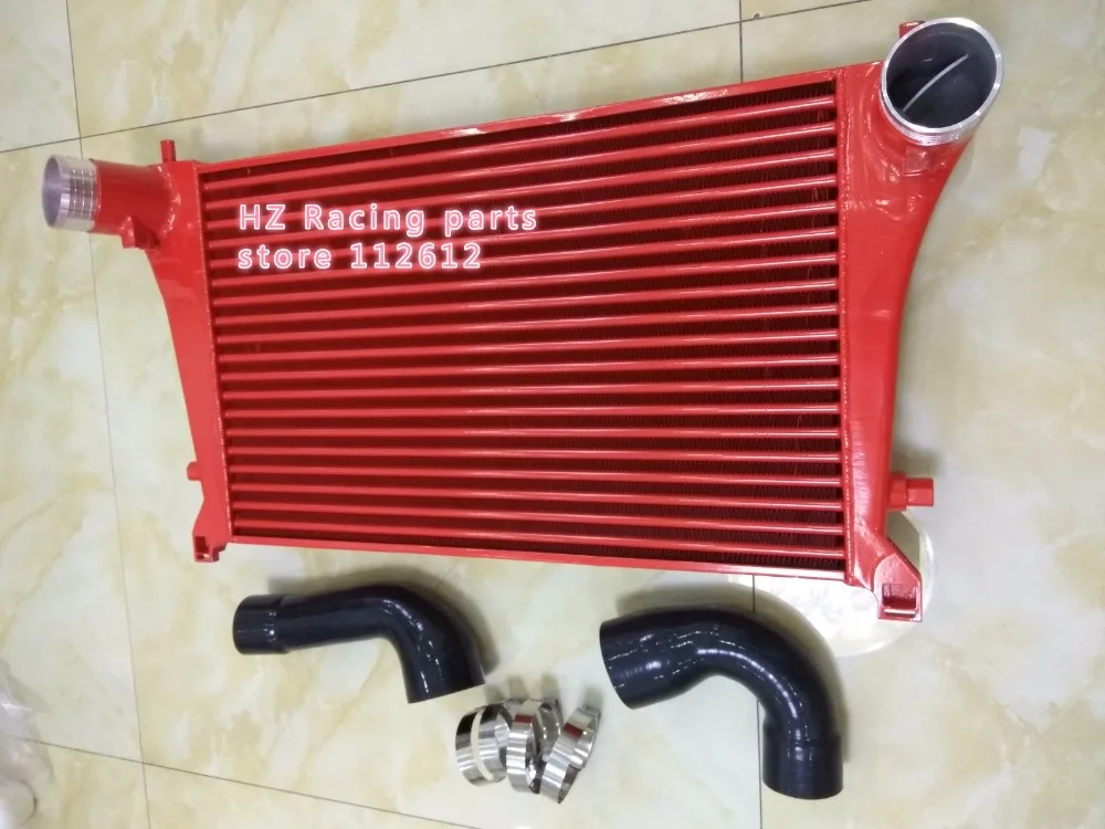 Интеркулер для golf 7 GTI MK7 golf R A3 S3 EA888 TT Seat leon Octavia 1.8TSI 2.0TSI 65 мм толстый бак, 59 мм толстый сердечник, красный