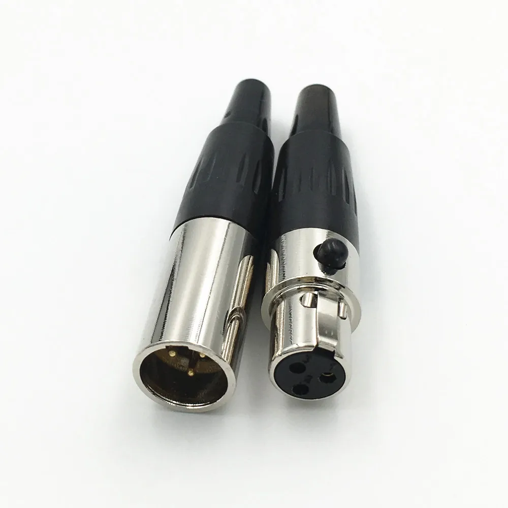 5 шт. мини XLR 3 4 5 6-контактный штекер/Женский Джек адаптер для микрофона Microphone аудио кабель разъем