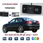 Камера заднего вида для Audi A8 D3 S8 4E 2003  2007 CCD камера заднего вида с ночным видением для номерного знака камера заднего вида
