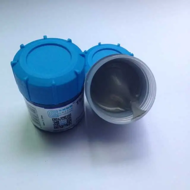 Серая композитная термопроводящая смазка 30 г охлаждающий кулер силиконовая для