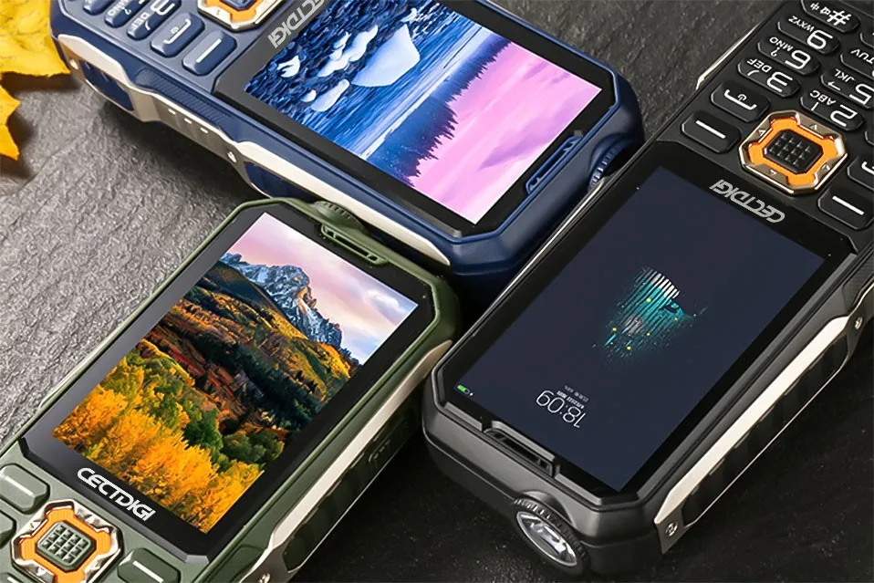 3 sim-карты телефон cectdigi T19 3D стерео Динамик Открытый прочный мобильный телефон Запасные Аккумуляторы для телефонов Беспроводной fm 16:9 HD русский клавиатура телефон