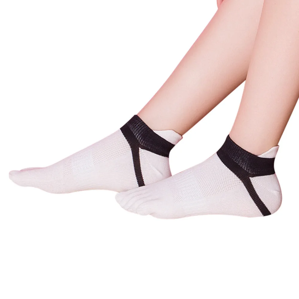 JAYCOSIN/короткие носки для женщин и девочек хлопковые с пятью носками Чистый