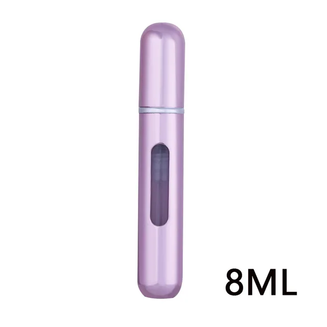 pink Anpro, 5 мл/8 мл, портативный дорожный мини-контейнер, алюминиевый многоразовый парфюм, пустая бутылочка с распылителем, бутылки для хранения косметики - Цвет: pink