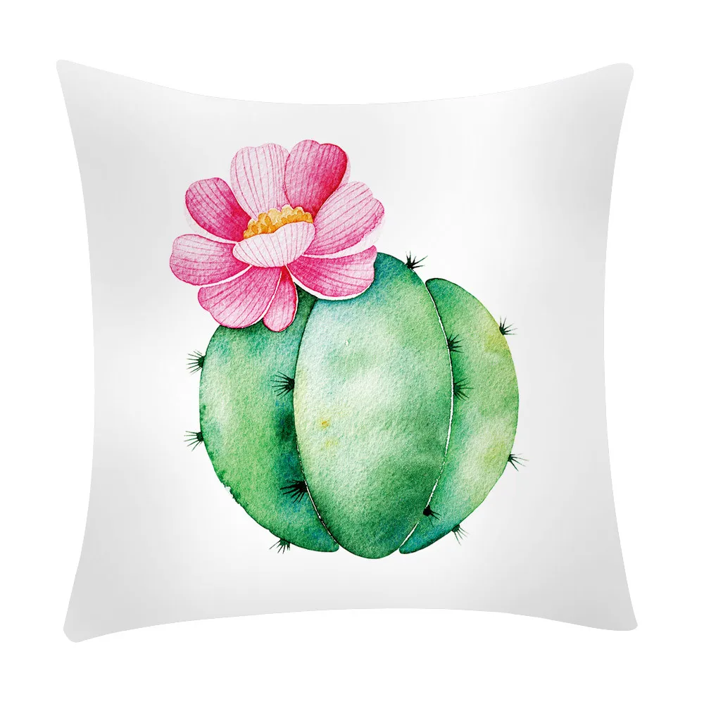 Высококачественная декоративная наволочка с тропическим растительным принтом