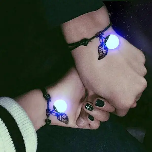 Luminous Stone Trend Sweet Couple Bracelet For Men Women Personality Fashion Simple Hand Ornaments Boudoir Honey Love Gifts | Украшения и