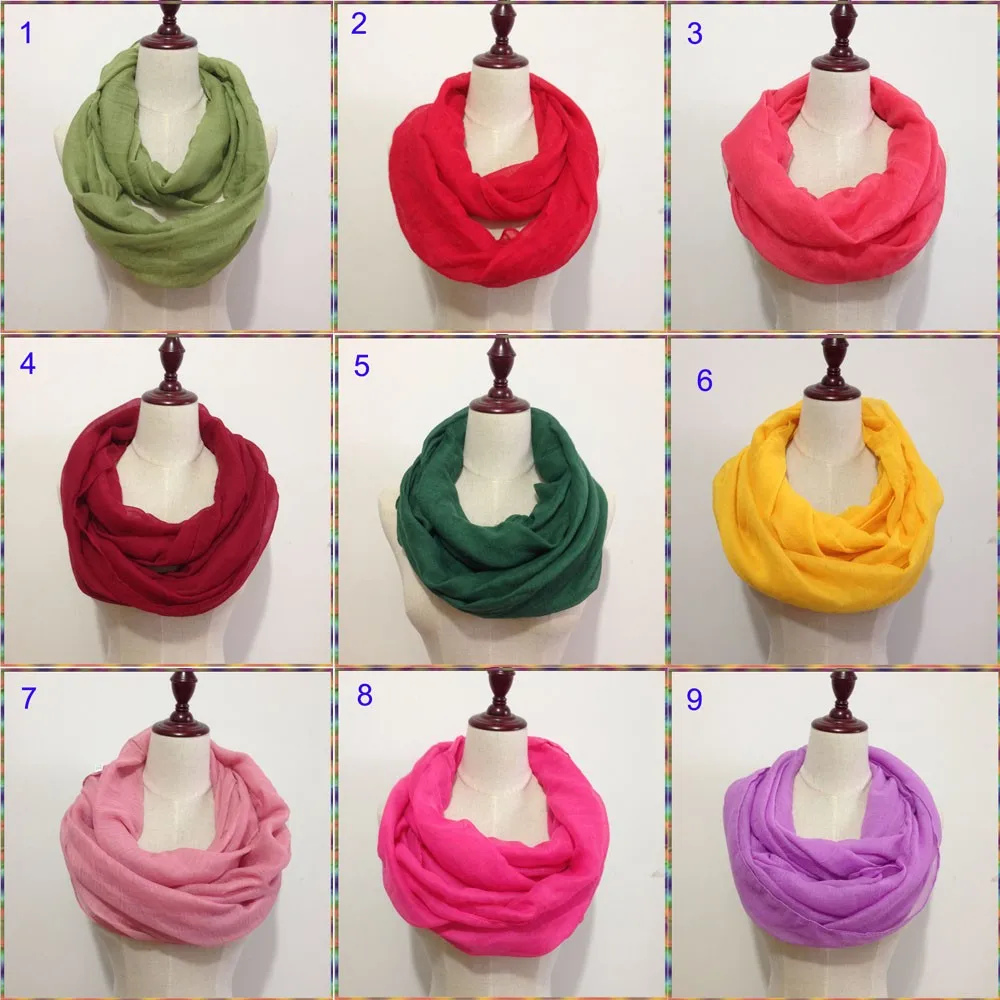 Новинка 2017 Дизайнерские однотонные шарфы круглый шарф женский Infinity роскошная