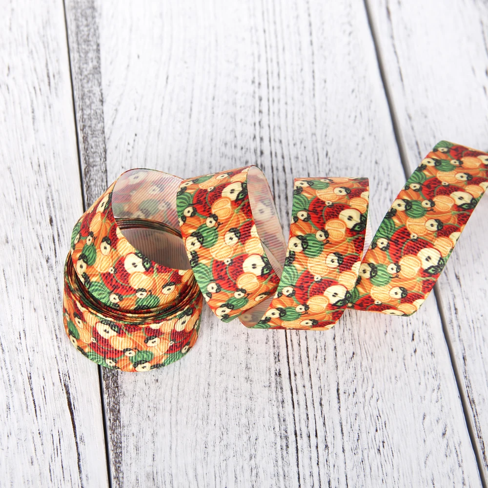 Аксессуары David 1 дюйм 25 мм летняя Полиэстеровая лента с принтом фруктов высокого