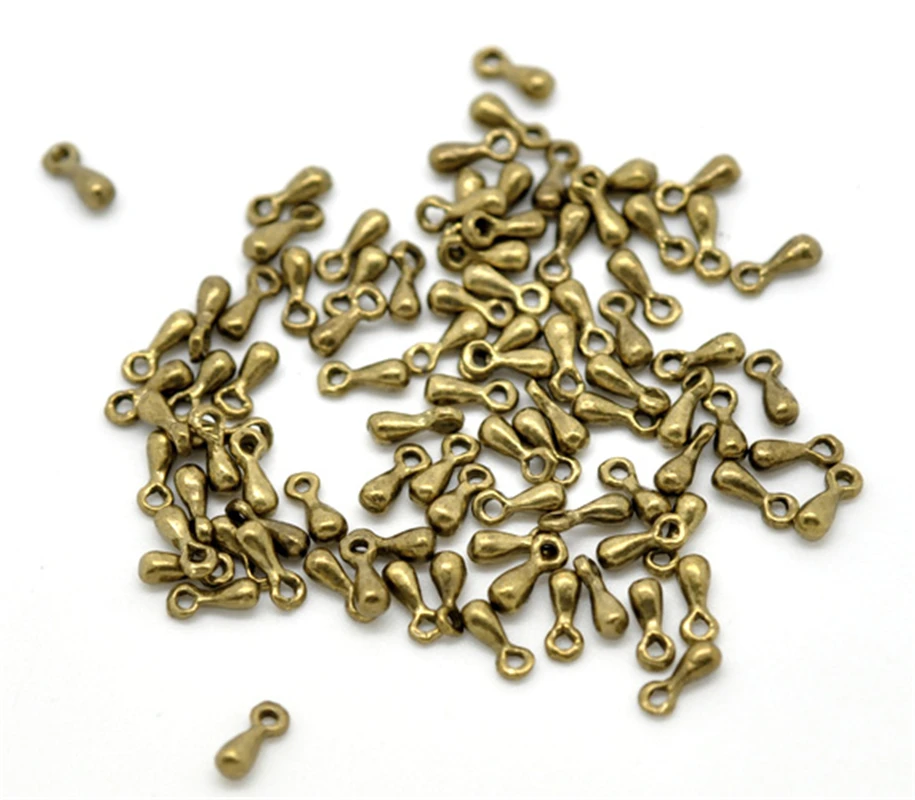 DoreenBeads 200 Бронзовые Подвески 7x3 мм(B15080), иу