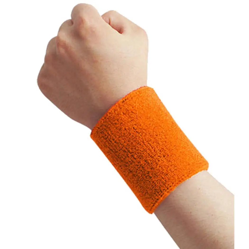 Спортивный Браслет для бега Баскетбол впитывающий пот дышащий однотонный