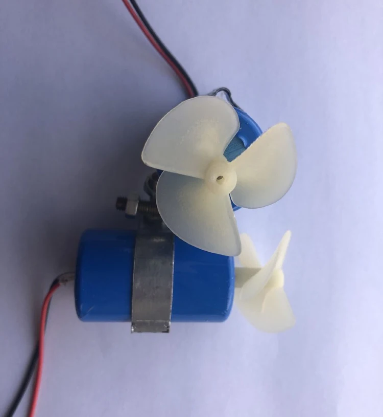7.4V 16800RPM RC Jet Engine Motor Underwater Thruster 3-blades Propeller Kit for DIY ROV Robot Model Boat Submarine Parts