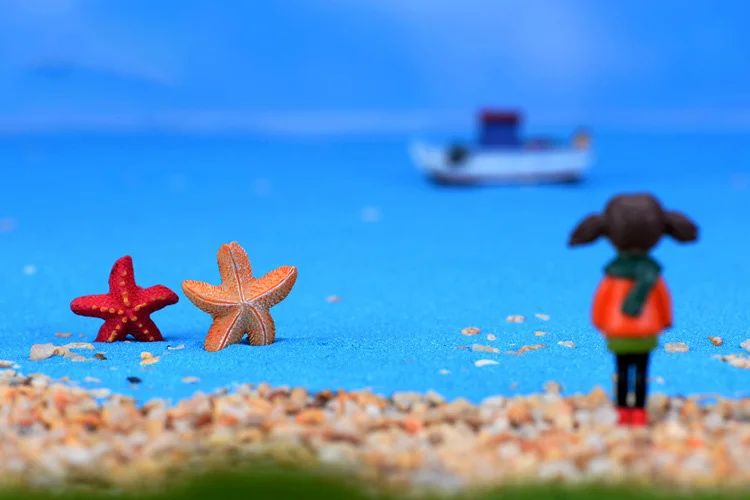 Миниатюрные фигурки Starfish украшения из 2 предметов сказочные садовые аксессуары