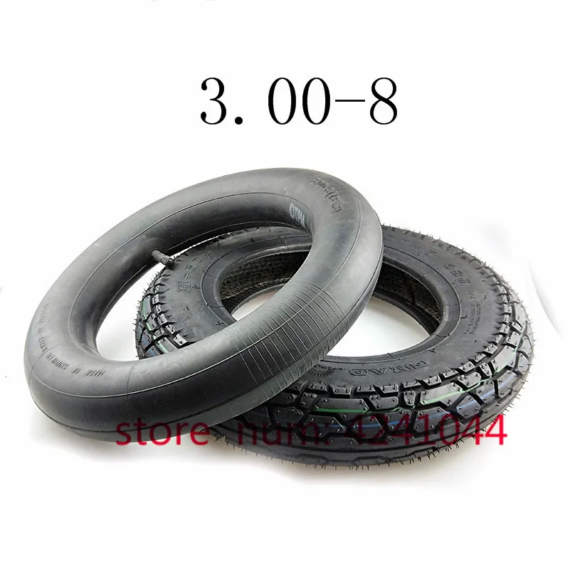 tube and tyre Высокое качество 3,00-8 шины 300-8 скутер шины и внутренняя труба для мобильных скутеров 4PLY круиз скутер мини мотоцикл - Цвет: tube and tyre