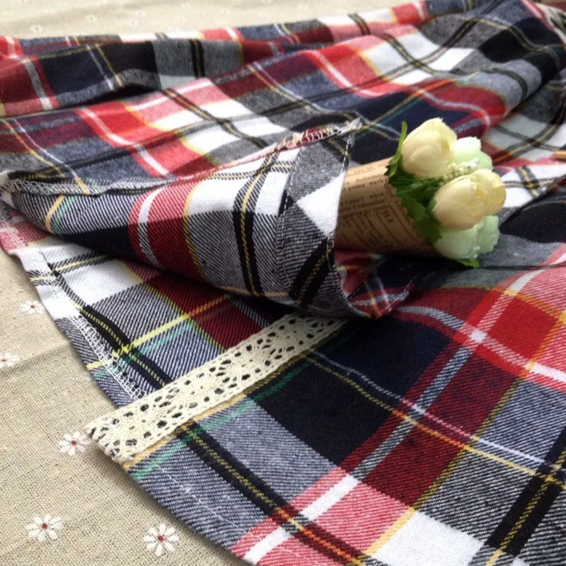 Noctua красные новости вышивка рубашки в клетку Дамская мода для женщин блузки