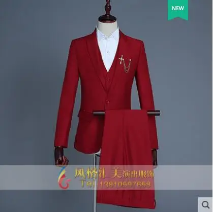 Белый Мода 2020 Новое поступление приталенный мужской костюм комплект с штаны