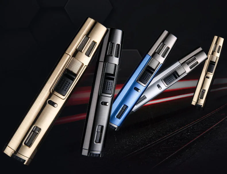 Оригинальная надувная Зажигалка honest gas cross jet blue jet, ветрозащитная Зажигалка для сигар, кухонный/наружный инструмент