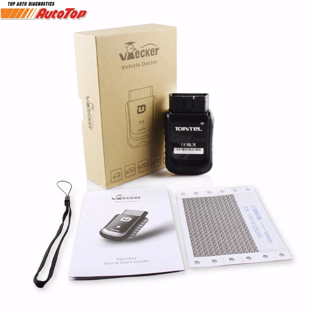 Лучший V10.6 Vpecker Easydiag OBD2 Диагностика Wifi OBD 2 Автомобильный сканер+ 8 дюймов Windows 10 Vpecker планшет автоматический диагностический инструмент