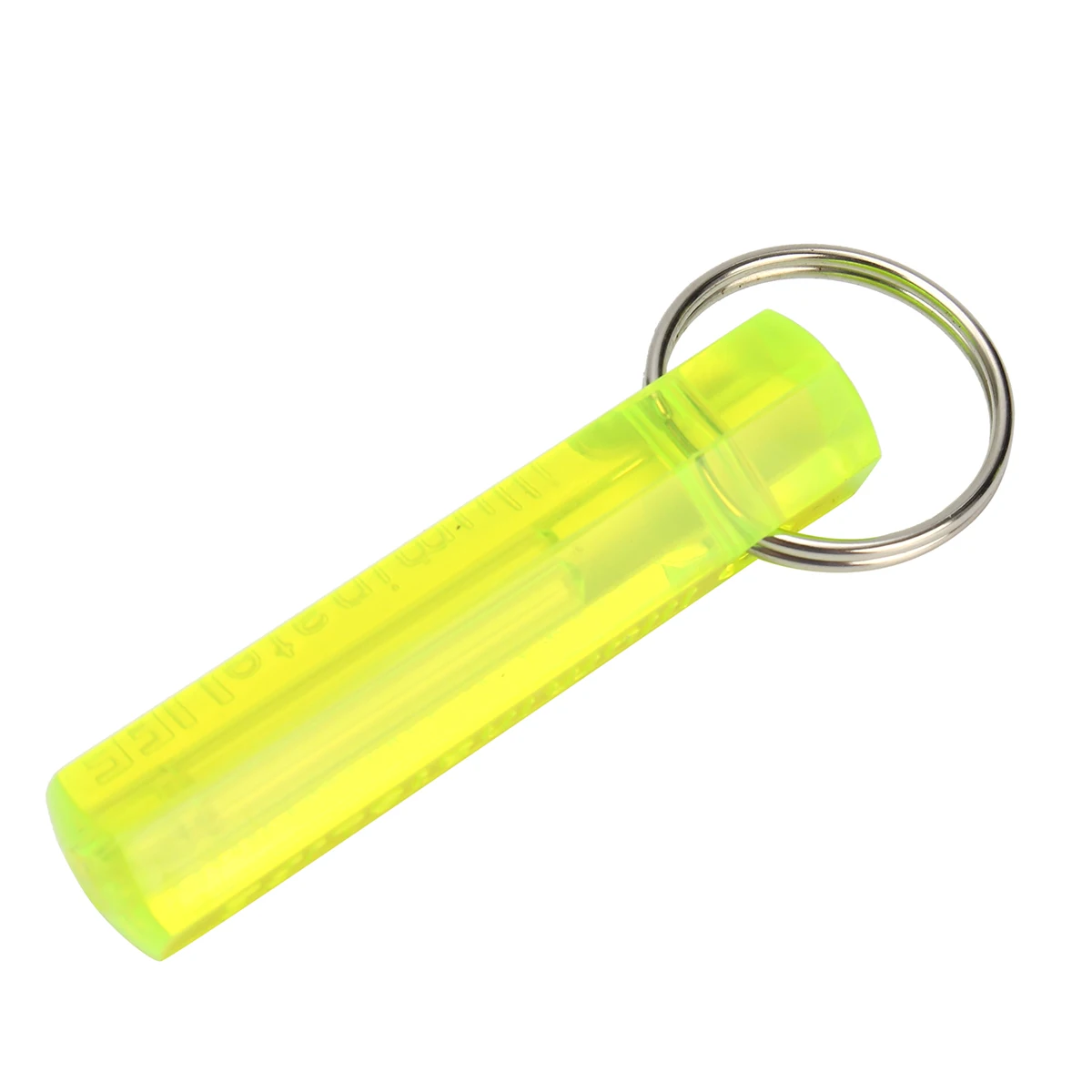 Fluorescent Green Автоматический титановый брелок для ключей, самоосвещающийся флуоресцентный аварийный светильник для улицы, самолюминесцентные тритиевые трубки - Цвет: Fluorescent Green