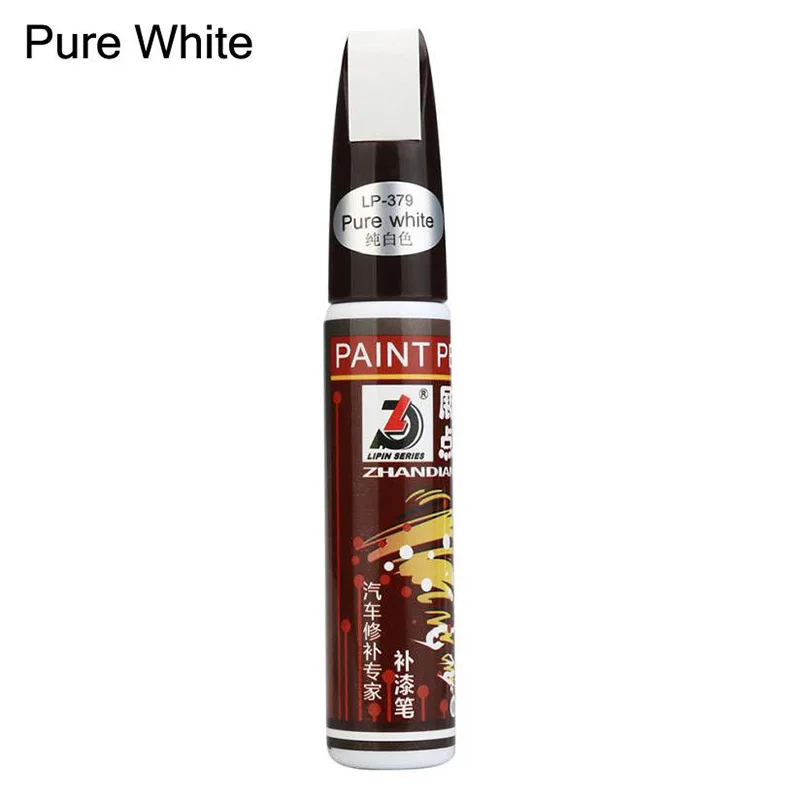 Pure white Для автомобильной краски, ручка, покрытие, защита от царапин, ремонт, аппликатор, нетоксичный, Прочный инструмент NJ88 - Цвет: Pure white