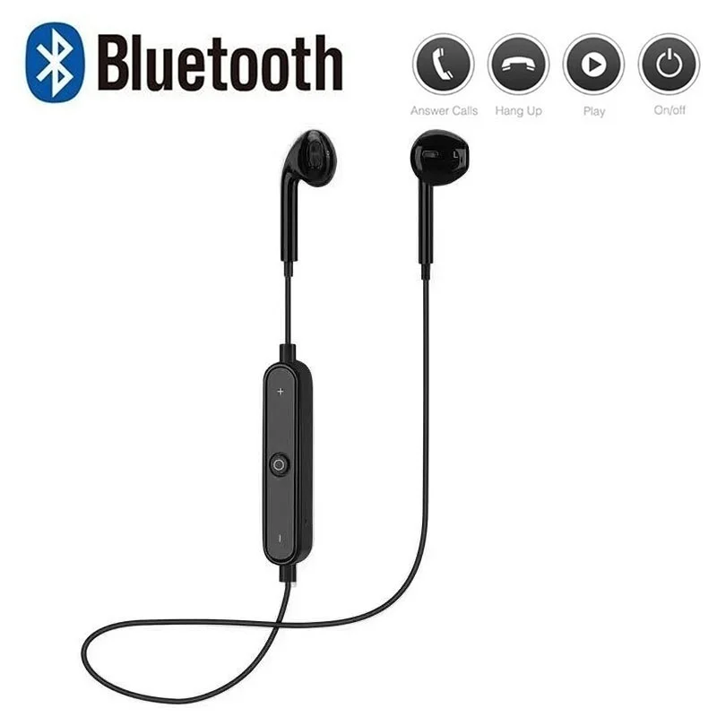 S6 беспроводные наушники Bluetooth для телефона шейные спортивные Auriculare CSR