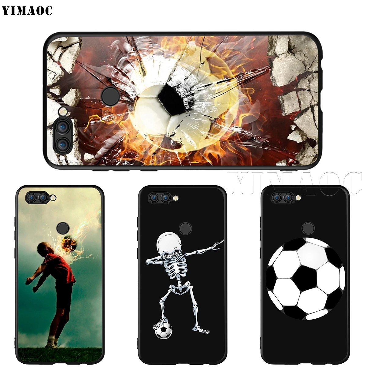 Силиконовый чехол YIMAOC Fire football для huawei mate 10 P8 P9 P10 P20 Lite Pro P Y7 Y9 Smart Mini