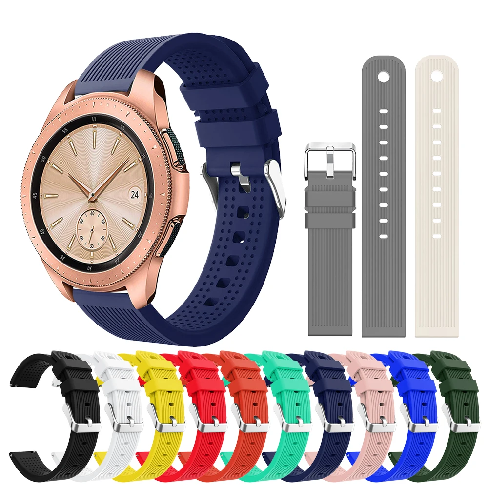 20 мм спортивный силиконовый ремешок для samsung Galaxy Watch SM-R810 42 мм& gear 2 спортивный ремешок для Huami Amazfit Bip/Amazfit 2 Смарт-часы