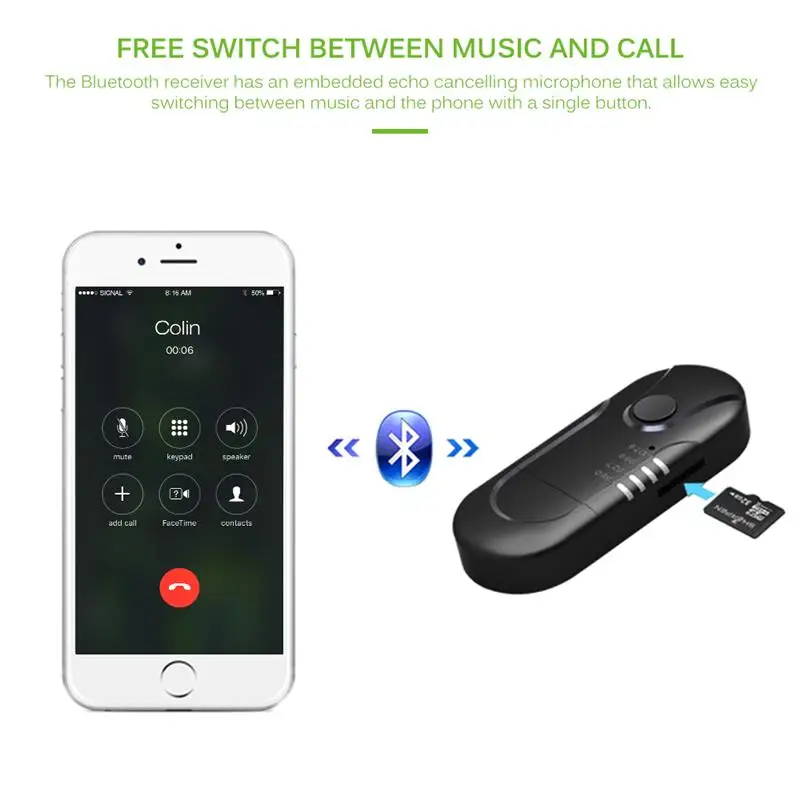 Onever Bluetooth fm-передатчик автомобильный AUX аудио плеер TF карта музыкальный адаптер приемник Hands-Free автомобильный fm-модулятор для передатчика