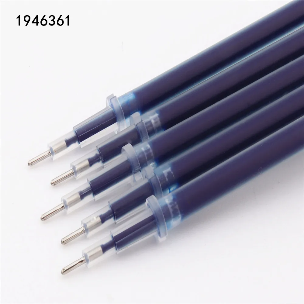 B- 5pcs blue Высокое качество Черный Синий Красный чернильный стержень сменный гелевый карандаш Пуля для тонкого наконечника чернильный картридж школьные студенческие офисные канцелярские принадлежности подарок для любви - Цвет: B- 5pcs blue