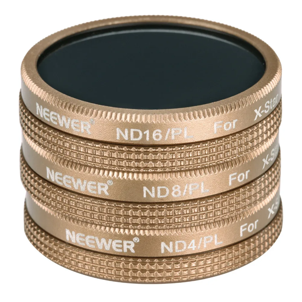 Набор фильтров Neewer с многослойным покрытием из 3 предметов: фильтр ND4/PL ND8/PL ND16/PL