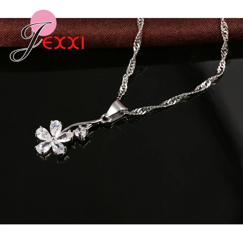 Комплект из колье серёг и кольца серебра 925 пробы | Украшения аксессуары