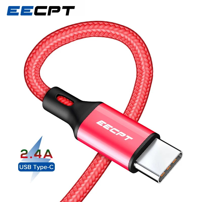 Зарядный кабель EECPT USB Type C для Samsung S9 Xiaomi Redmi Note 7 Honor Android с функцией быстрой