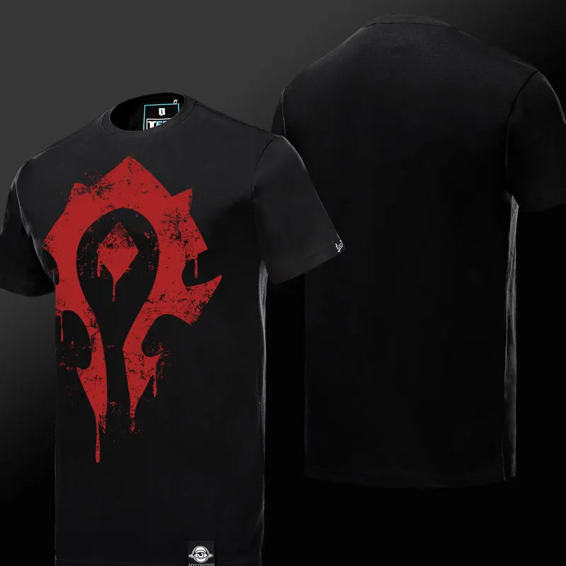TEE7 Для мужчин игры WOW Повседневное футболка Tribe навсегда эмблема Размеры M-4XL хлопок модный принт Топ хип-хоп мужской Slim Fit Блузка подарок - Цвет: 1