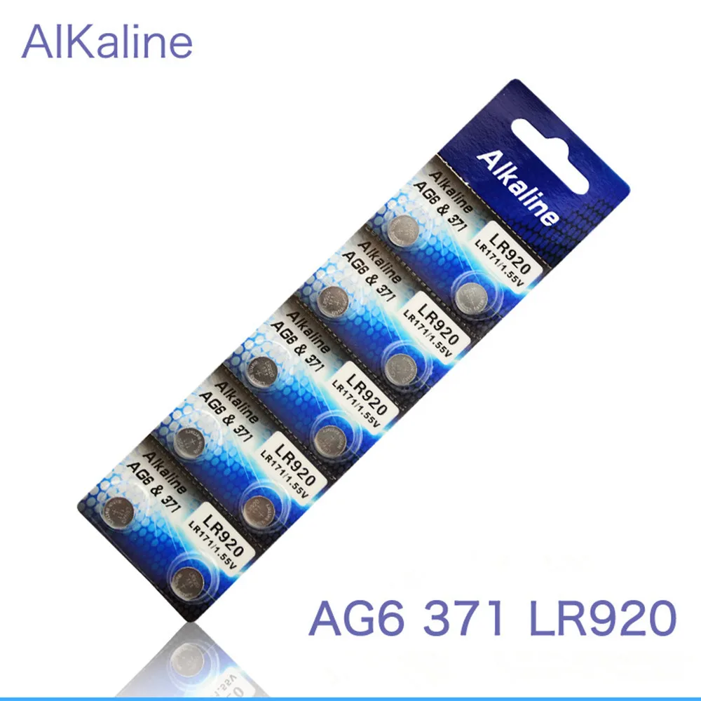 Бесплатная доставка с отслеживанием 100 шт. AG6 LR920 LR171 371 SR927 SR920SW 1 55 в кнопочные