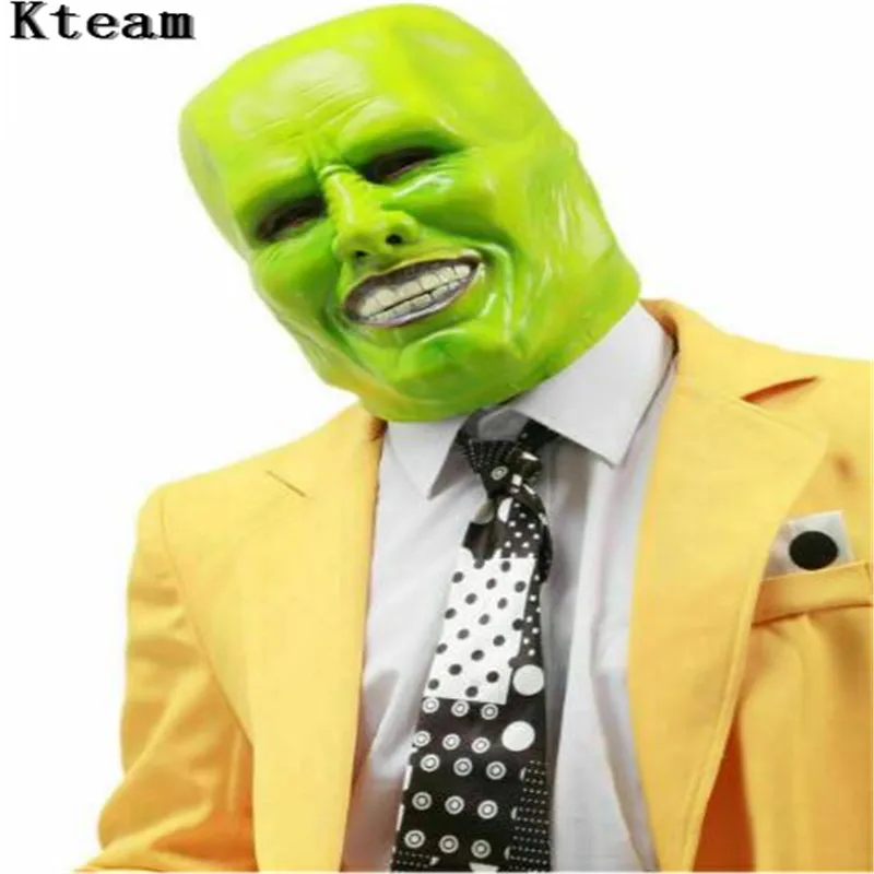 Забавная маска для косплея из фильмов Джима карри, зеленая маска, Маскарадная маска для взрослых, Маскарадная маска на Хэллоуин, вечерние клоун для косплея