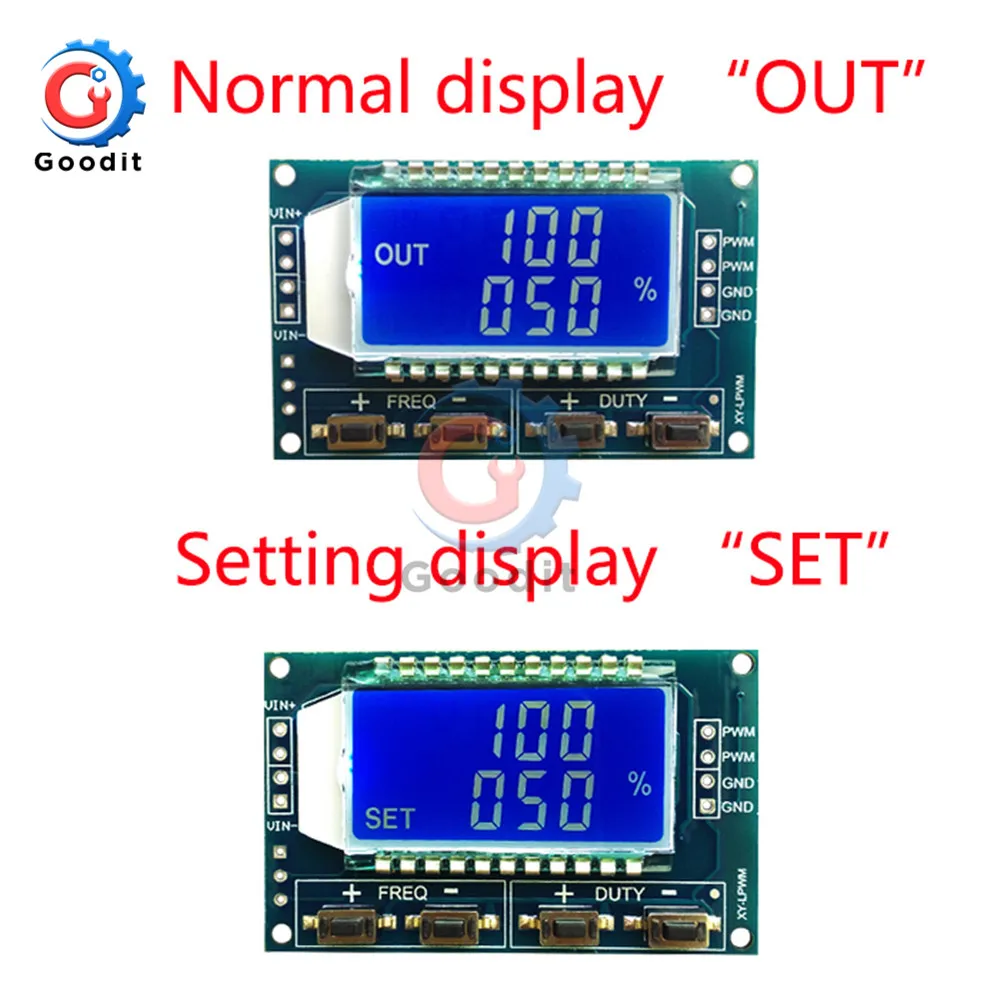 Генератор сигналов ШИМ импульсная Частота Рабочий цикл регулируемый модуль ЖК