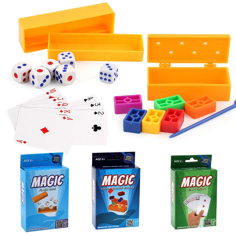 Волшебные трюки игрушки Mystery Box Magia truckchi карточный покер флэш подставка для костей