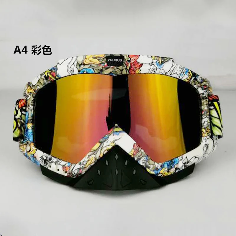 12 vcoros Марка Gafas Moto rcycle очки шлем очки Moto шлемы очки маска очки для мотокросса Лыжный ветрозащитный eyewears - Цвет: 12