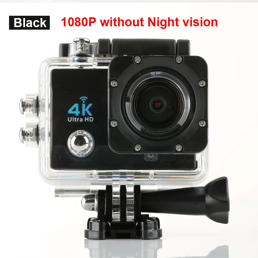 1080P-black Qriginal hero Экшн-камера 4 K/30FPS Ultra HD wifi 1080 P/60fps 170 объектив для дайвинга водонепроницаемый 30M go DV Шлем Спортивная камера pro 4/7 - Цвет: 1080P-black