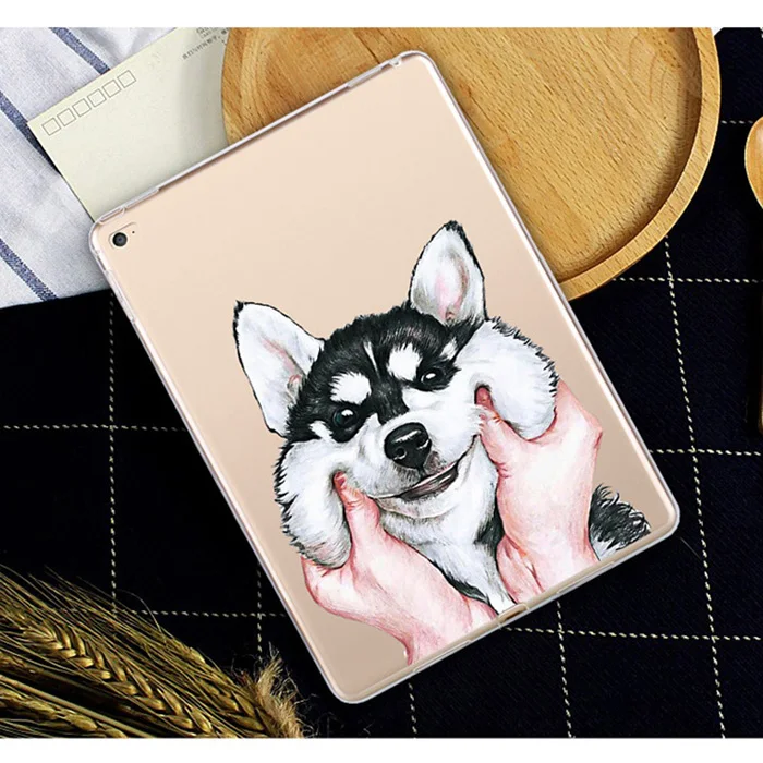 For iPad 2017 dog Мягкий силиконовый чехол JONSNOW для iPad, 9,7 дюймов, пудинг, противоскользящий чехол для планшета из ТПУ с рисунком, защитный чехол для iPad, 9,7 дюймов - Цвет: For iPad 2017 dog
