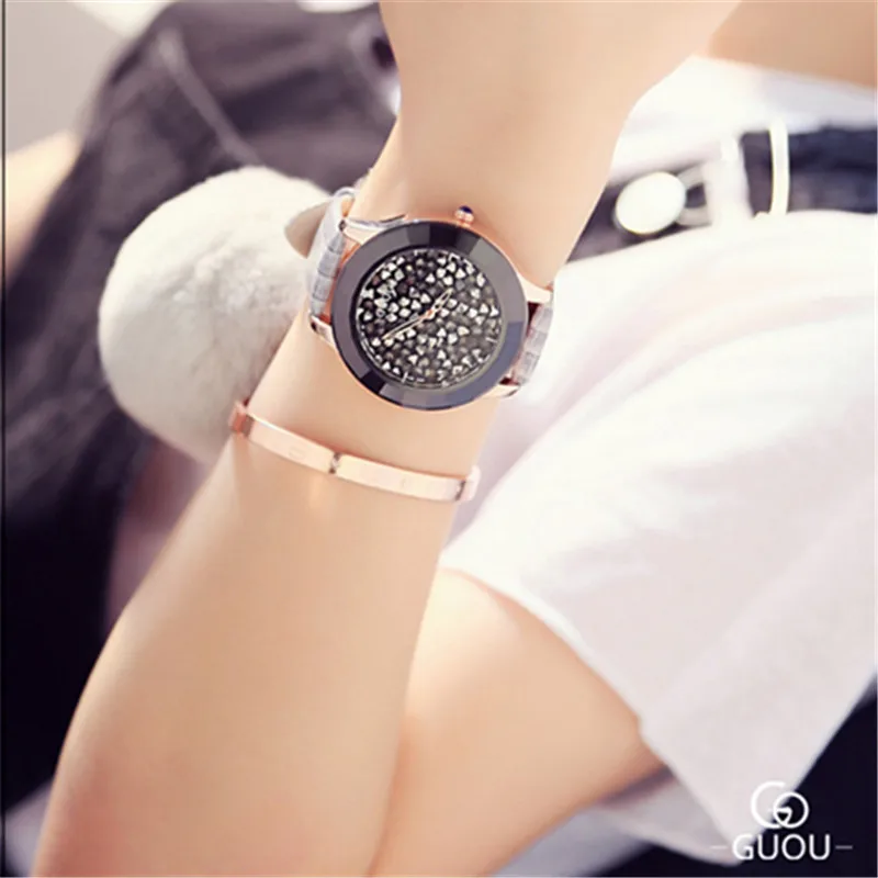 Женские часы с большим циферблатом новинка 2018 дизайнерские женские под платье