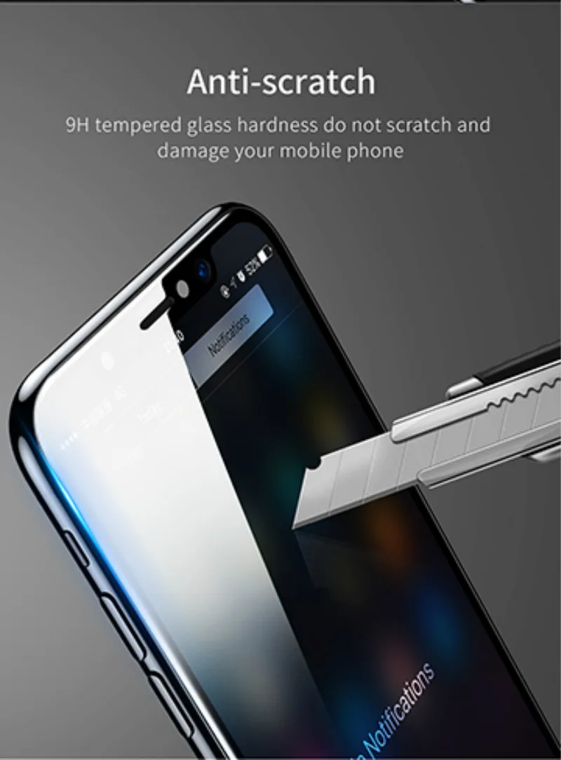 Защитная пленка Baseus Premium для передней задней панели iPhone X, 3D чехол для всего тела, закаленное стекло для задней панели iPhone X 10