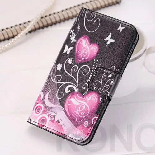 Love Heart Модный кожаный чехол-книжка бумажник чехол для samsung Galaxy J1 мини J105F Prime S8 плюс S6 S7 край A3 A5 J3 J5 J7 S3 S4 - Цвет: Love Heart