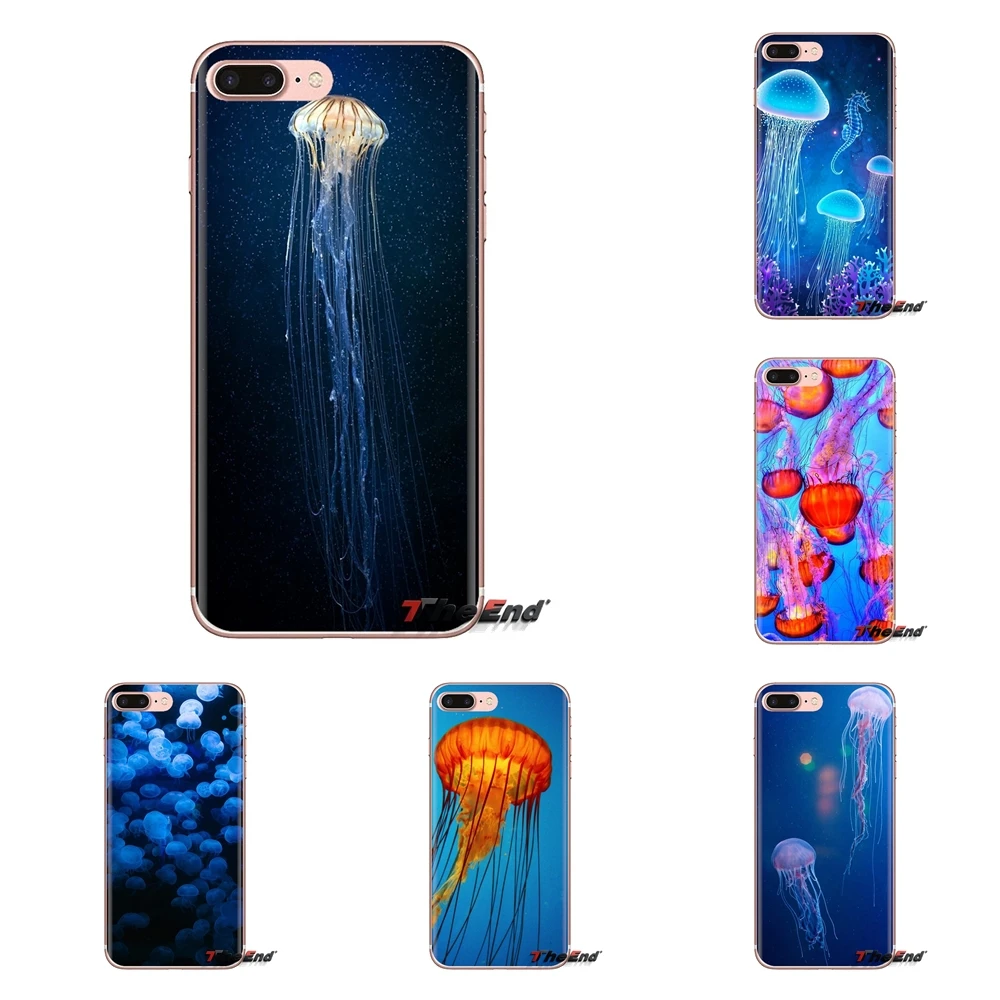 TPU чехол для Samsung Galaxy J1 J2 J3 J4 J5 J6 J7 J8 Plus 2018 Prime 2015 2016 2017 Медузы красивые обои телефона 2