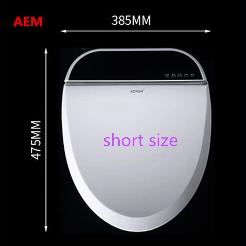 short size Умный сиденье для унитаза с подогревом Smart биде крышка WC sitсветодио дный Z LED удлиненные Туалет Автоматическая Крышка туалета Детские обучение сидеть Отопление - Цвет: short size
