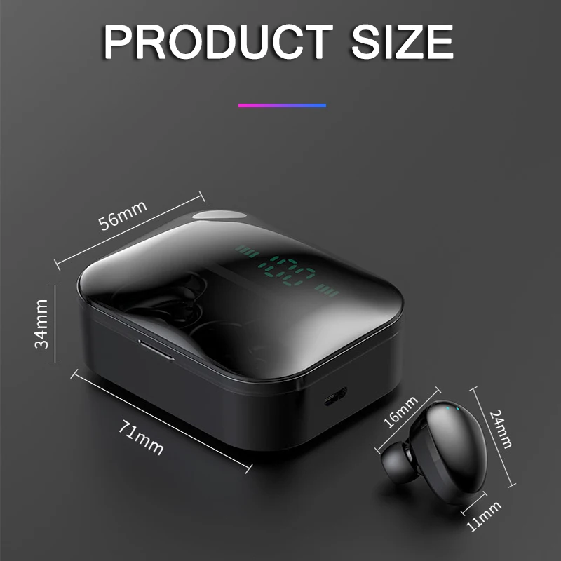 Bluetooth наушники X7 TWS fone de ouvido стерео бас шумоподавление Гарнитура