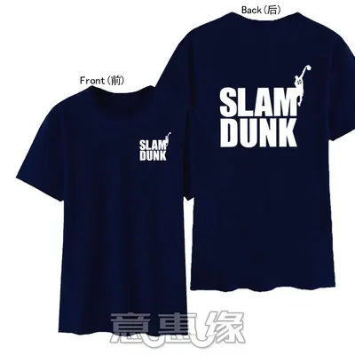 24 Новая футболка SLAM DUNK летняя аниме slamdank Sakuragi Hanamichi Rukawa Kaede футболки игровой тематики мужские свободные футболки с коротким рукавом - Цвет: 24