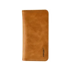 Brown Jisoncase, кошелек для смартфона, Роскошный кошелек для карт, держатель для карт, универсальный для телефона 5," до 6,5", Большая вместительная сумка, новинка - Цвет: Brown