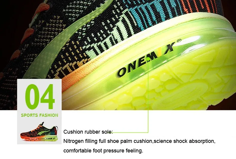 ONEMIX Air Спортивная обувь для мужчин и женщин 97 дышащая сетка спортивная уличная беговые кроссовки Max 12,5