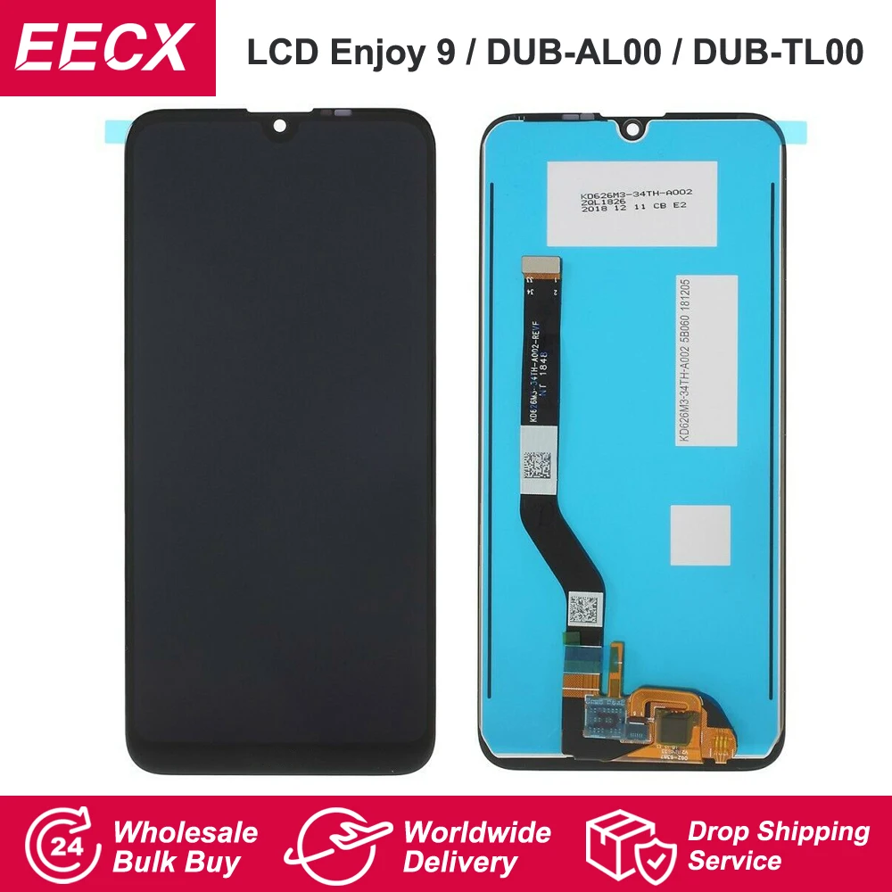 

Original LCD For Huawei Y7 2019LCD DUB-LX1 Display Touch Screen Digitizer w/ Frame Assembly Enjoy 9 DUB-AL00 DUB-TL00 DUB-AL20
